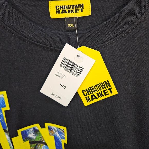 Chinatown Market Unity Black Tee Short Sleeve Size XXL - Picture 3 of 5